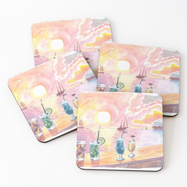 Item preview, Unforgettable Sunset Celebration with Drinks on Mallory Sq Key West Florida designed and sold by artshop77.