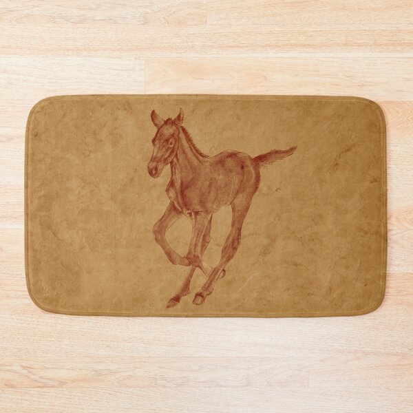 Item preview, Galloping foal - brown marbled version designed and sold by SylvieG18.