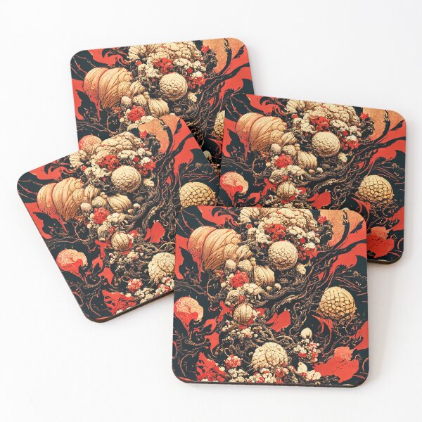 Item preview, Dark Red and Black Bohemian Pattern | Flowercore Aesthetic Style designed and sold by MakeitMelo.