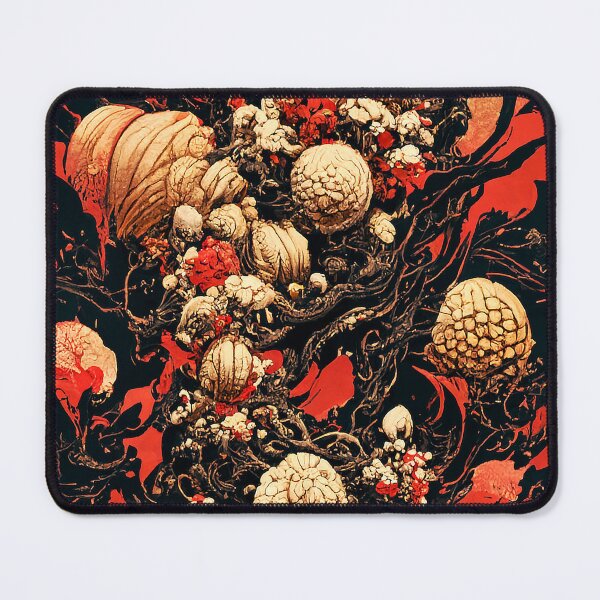 Item preview, Dark Red and Black Bohemian Pattern | Flowercore Aesthetic Style designed and sold by MakeitMelo.