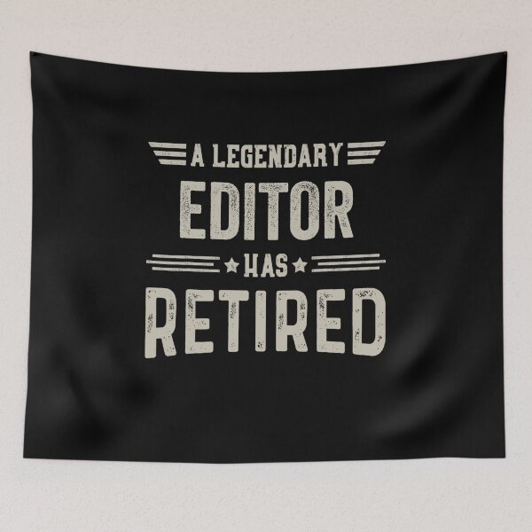 Item preview, The Legendary editor Has Retired T Shirt, editor Retirement Party Gift, Legend, Retiring Birthday Christmas Gift designed and sold by xlnv.