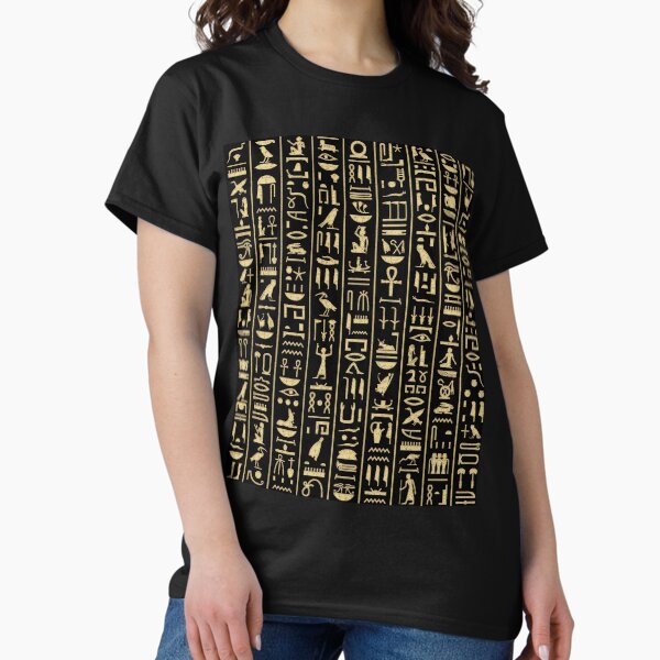 Item preview, Black & Gold Hieroglyphics  designed and sold by Curtis Ryan Woodside Productions.