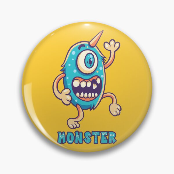 Item preview, Blue Monster One Eye Text designed and sold by Goba Bali Studio.