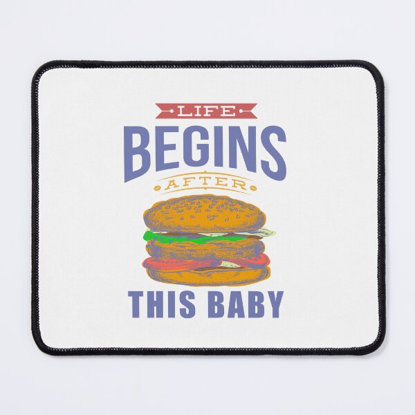 Item preview, Life begins funny burger lovers 2 designed and sold by vibeno1.