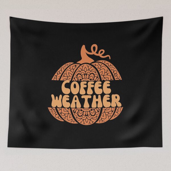 Item preview, Coffee Weather Pumpkin Spice Halloween Fall Autumn designed and sold by SunfullyYours.