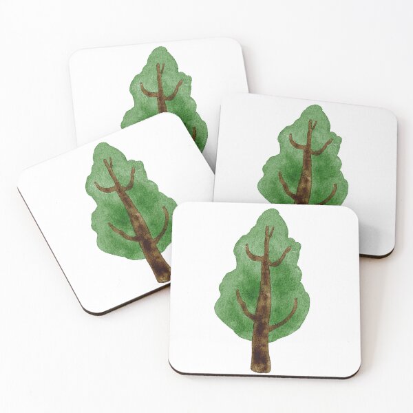 Item preview, Trees botanical nature green brown designed and sold by StudioAkubi.
