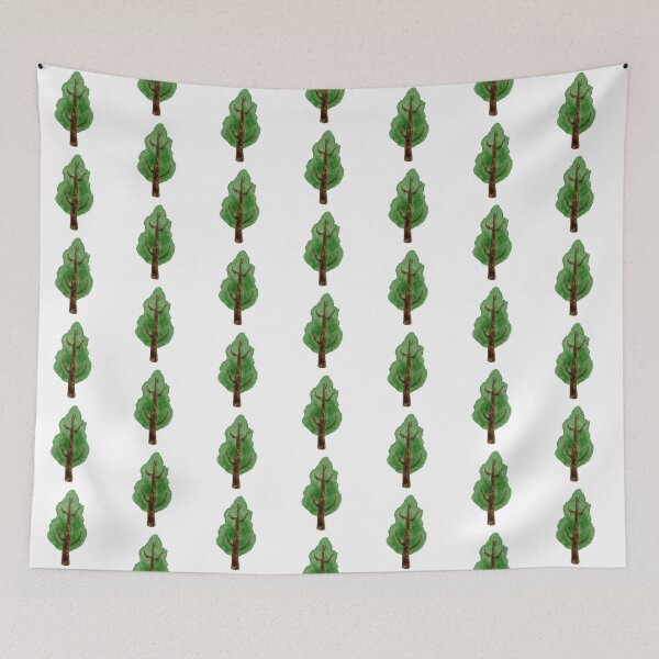Item preview, Trees botanical nature green brown designed and sold by StudioAkubi.