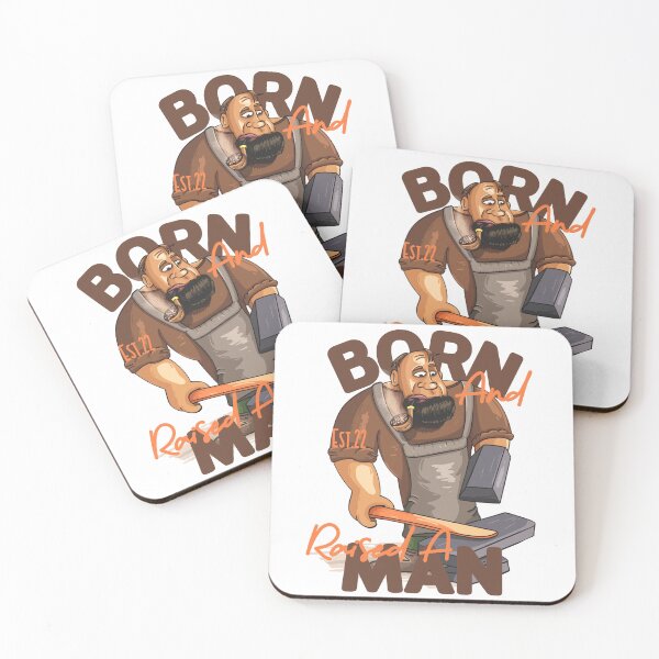 Item preview, BORN AND RAISED A MAN designed and sold by GAADesignz.