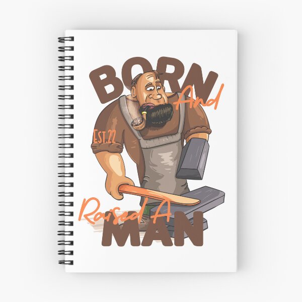 Item preview, BORN AND RAISED A MAN designed and sold by GAADesignz.