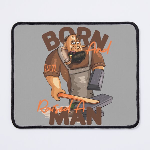 Item preview, BORN AND RAISED A MAN designed and sold by GAADesignz.