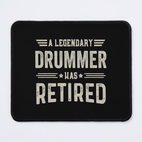 Item preview, The Legendary drummer Has Retired T Shirt, drummer Retirement Party Gift, Legend, Retiring Birthday Christmas Gift designed and sold by xlnv.