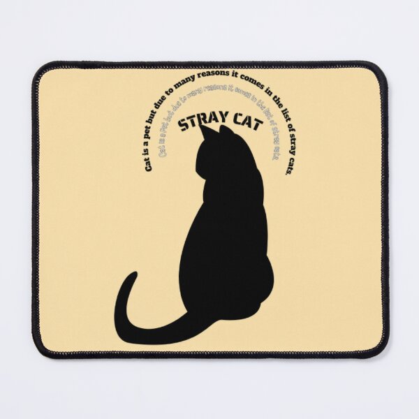 Cat Mouse Meme, Rubber Desktop Mat, Floppa Mouse Pad, Rubber Mouse Pad