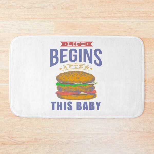 Item preview, Life begins funny burger lovers 2 designed and sold by vibeno1.