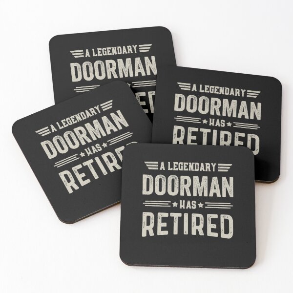 Item preview, The Legendary doorman Has Retired T Shirt, doorman Retirement Party Gift, Legend, Retiring Birthday Christmas Gift designed and sold by xlnv.