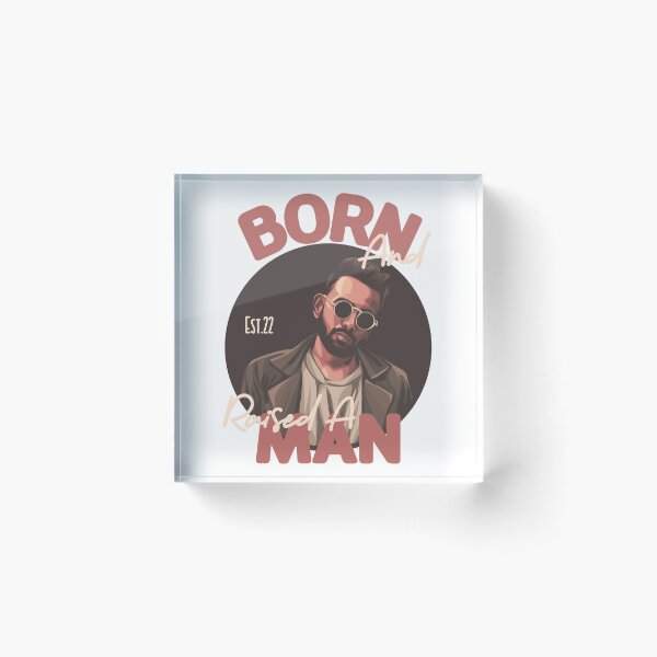 Item preview, BORN AND RAISED A MAN designed and sold by GAADesignz.
