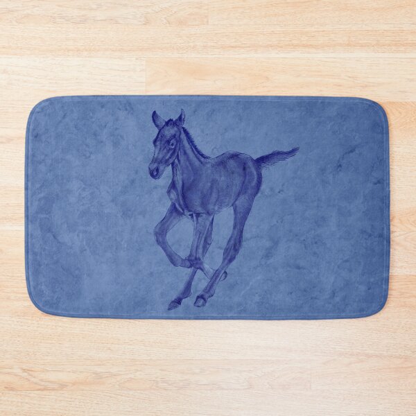 Item preview, Galloping foal - blue marbled version designed and sold by SylvieG18.
