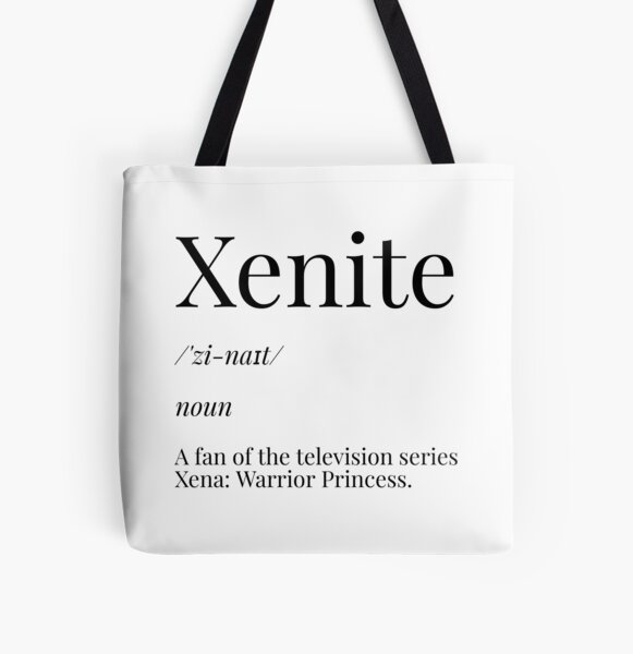 Xenite Definition Black Tote Bag for Sale by CharXena