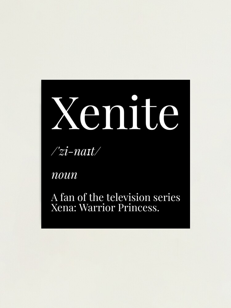 Xenite Definition Black Poster for Sale by CharXena