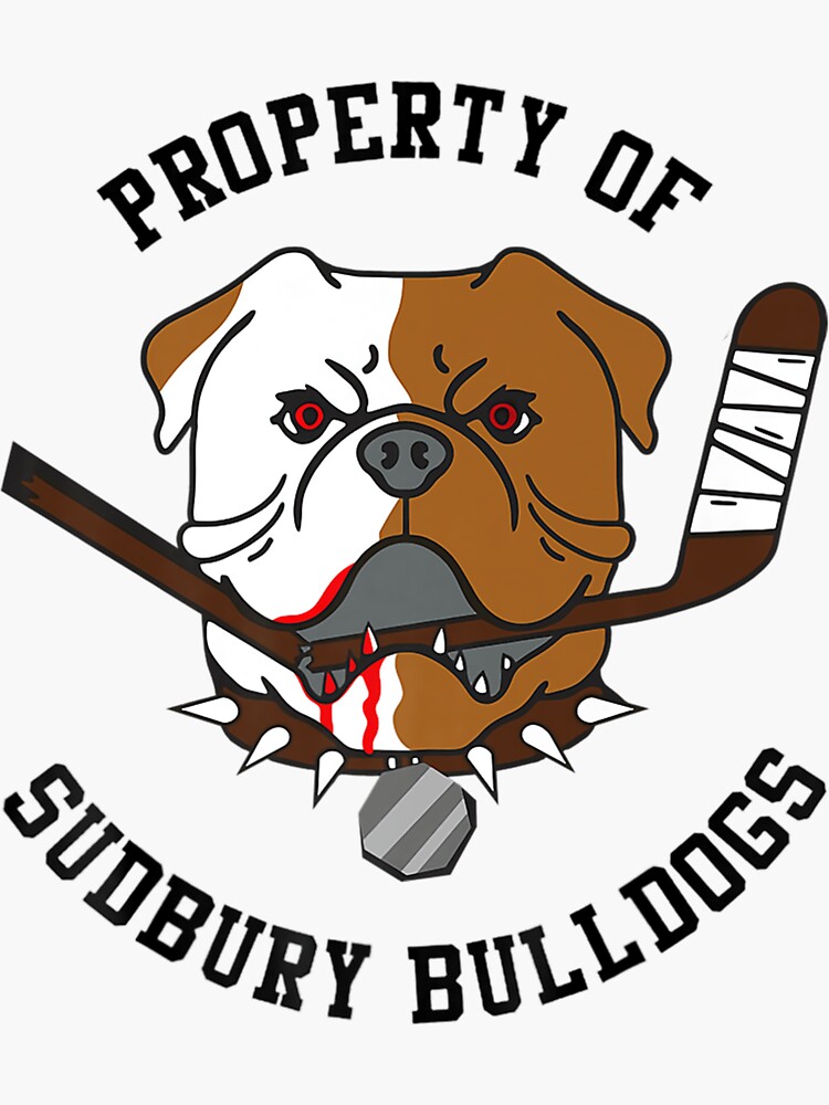 "Men Women Property Of Sudbury Bulldog Funny Premium " Sticker for Sale