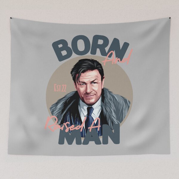Item preview, BORN AND RAISED A MAN designed and sold by GAADesignz.