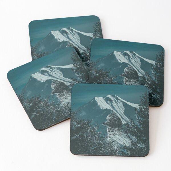 Item preview, Snowy Mountain View At Night designed and sold by PotluckPrints.