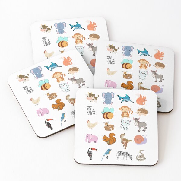 Item preview, *choose large sticker!* Mega Cute Animals #1  designed and sold by Stevenobinsun.