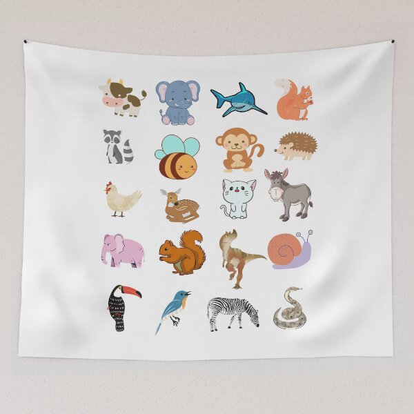 Item preview, *choose large sticker!* Mega Cute Animals #1  designed and sold by Stevenobinsun.