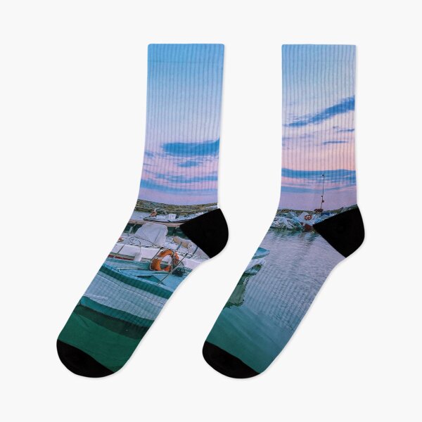 Artikelvorschau, Sommer-Sonnenuntergang-Seehafen-Boote Italien entworfen und verkauft von eleonoraingrid.