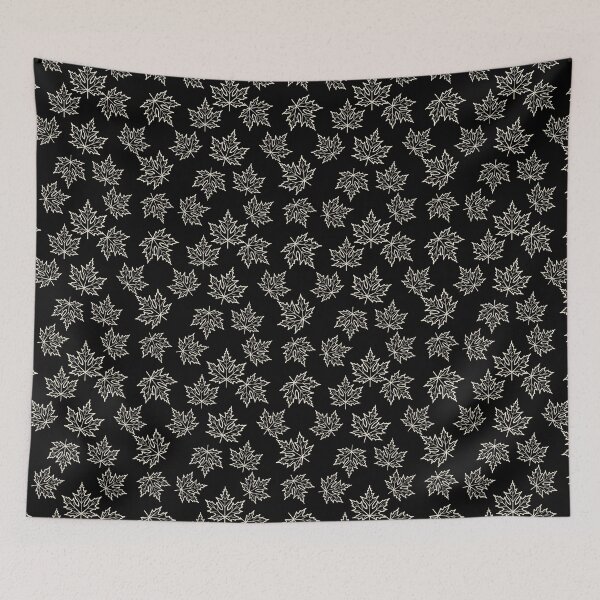 Item preview, falling autumn leaves silhouettes designed and sold by huape.