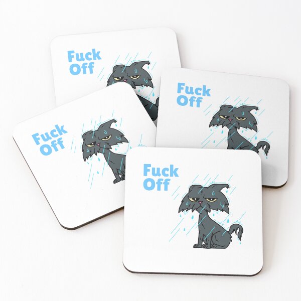 Item preview, Fuck Off - Rainy Day Cat  designed and sold by LovenLaughter.