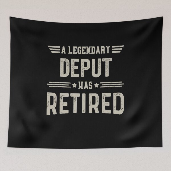 Item preview, The Legendary deput Has Retired T Shirt, deput Retirement Party Gift, Legend, Retiring Birthday Christmas Gift designed and sold by xlnv.