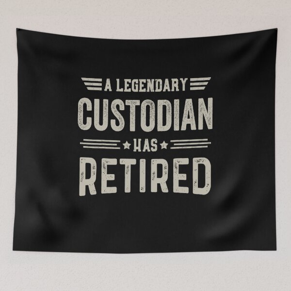 Item preview, The Legendary custodian Has Retired T Shirt, custodian Retirement Party Gift, Legend, Retiring Birthday Christmas Gift designed and sold by xlnv.