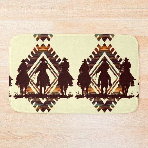 Item preview, Cowboys Horse Back With Tribal Pattern designed and sold by handsoftime2020.