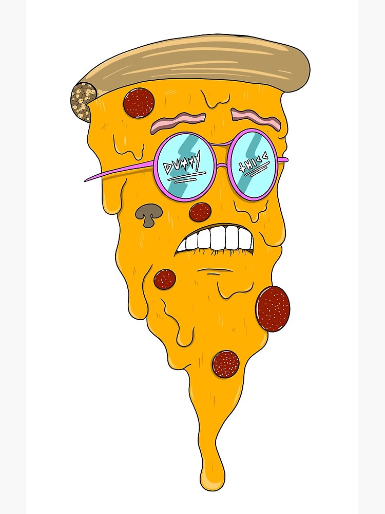 "Dummy Thicc Pizza" Poster for Sale by DrShakyBones Redbubble