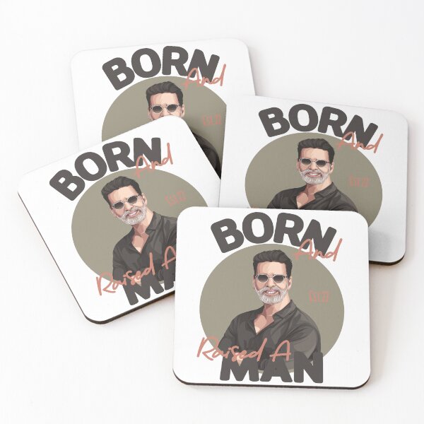 Item preview, BORN AND RAISED A MAN designed and sold by GAADesignz.