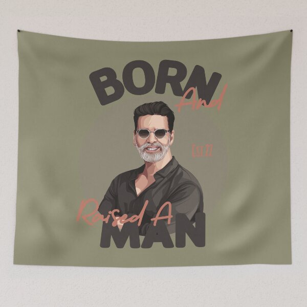 Item preview, BORN AND RAISED A MAN designed and sold by GAADesignz.
