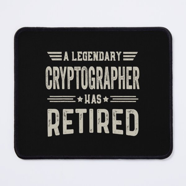 Item preview, The Legendary cryptographer Has Retired T Shirt, cryptographer Retirement Party Gift, Legend, Retiring Birthday Christmas Gift designed and sold by xlnv.