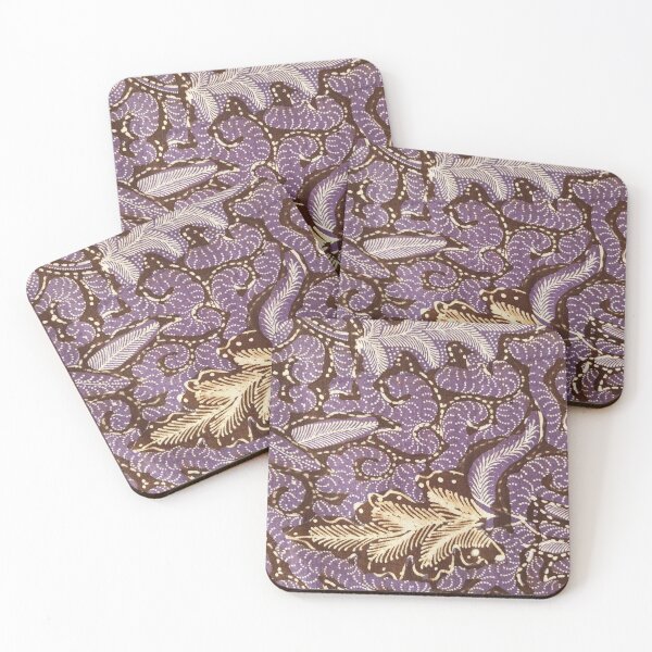 Aperçu de l'œuvre Indonésie fait à la main combinaison dessinée à la main batik violet tutul kepyur Pekalongan créée et vendue par Morcawork.