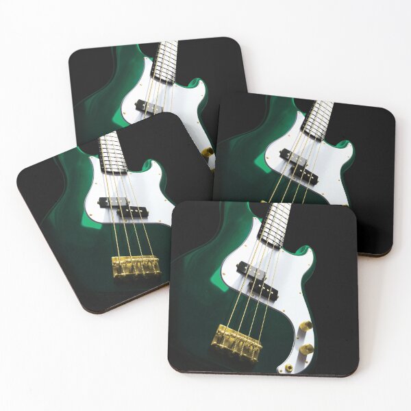 Item preview, Bass Guitar - Green and Gold designed and sold by QuarterMoon.