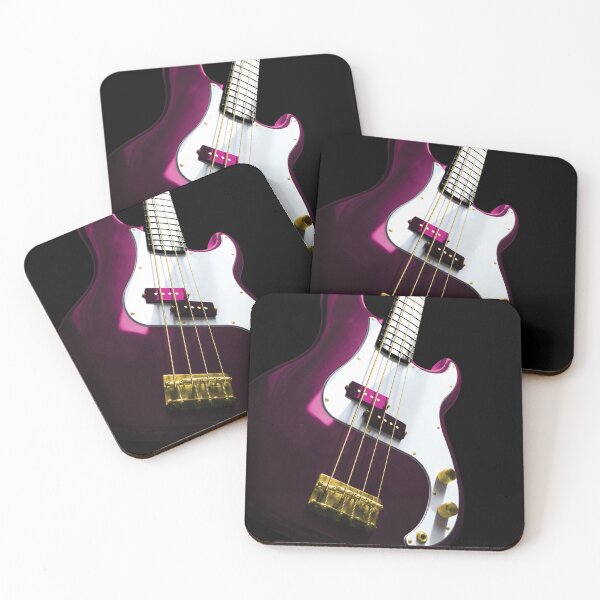 Item preview, Bass Guitar - Pink and Gold designed and sold by QuarterMoon.