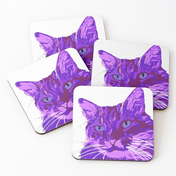 Item preview, Purple cat designed and sold by MobsProject.