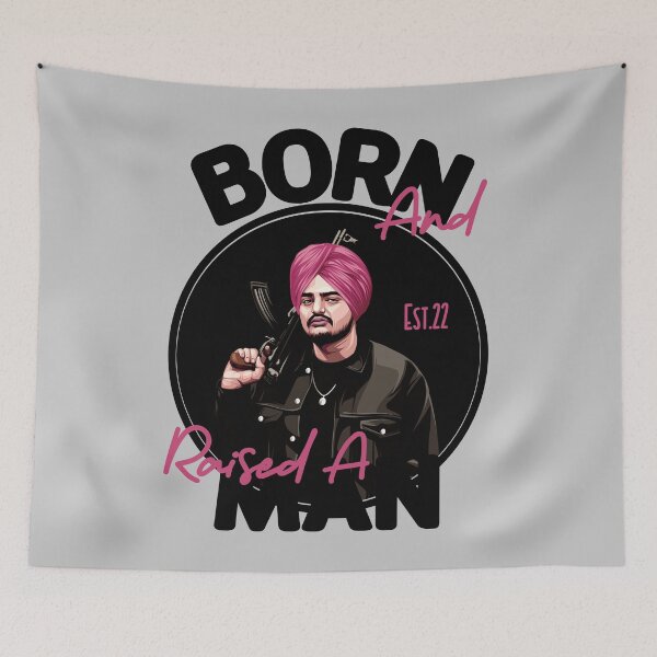 Item preview, BORN AND RAISED A MAN designed and sold by GAADesignz.