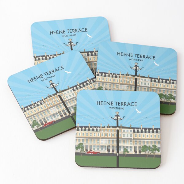 Item preview, Heene Terrace, Worthing - vintage style architecture illustration and gifts designed and sold by Vicky Anne Vaughan.