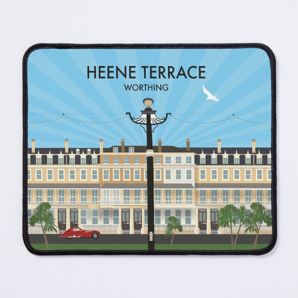 Item preview, Heene Terrace, Worthing - vintage style architecture illustration and gifts designed and sold by Vicky Anne Vaughan.