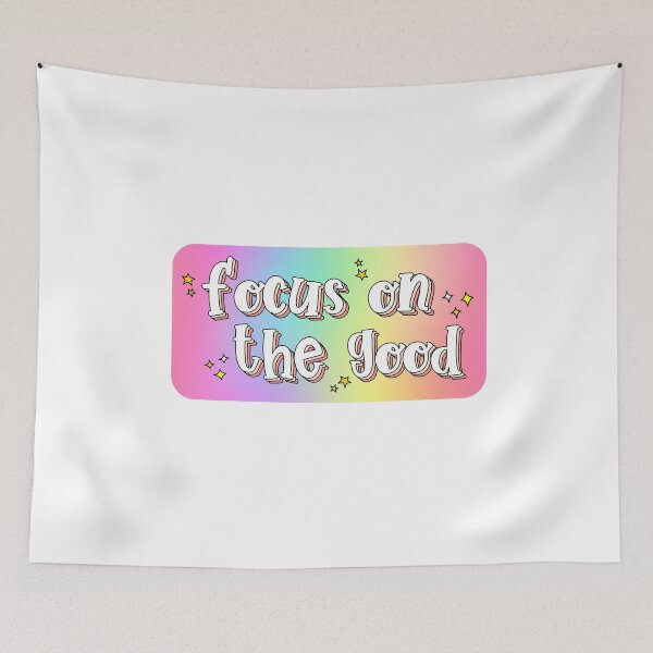 Item preview, Focus On The Good 10 Retro Rainbow Aesthetic designed and sold by Cawaiico.