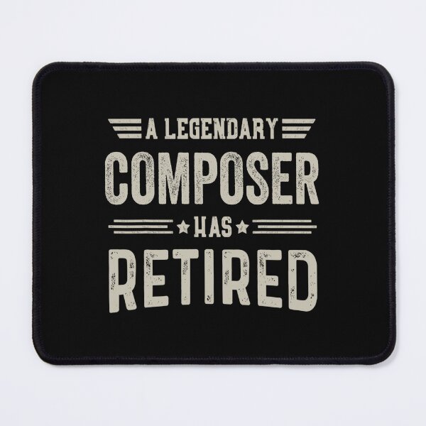 Item preview, The Legendary composer Has Retired T Shirt, composer Retirement Party Gift, Legend, Retiring Birthday Christmas Gift designed and sold by xlnv.