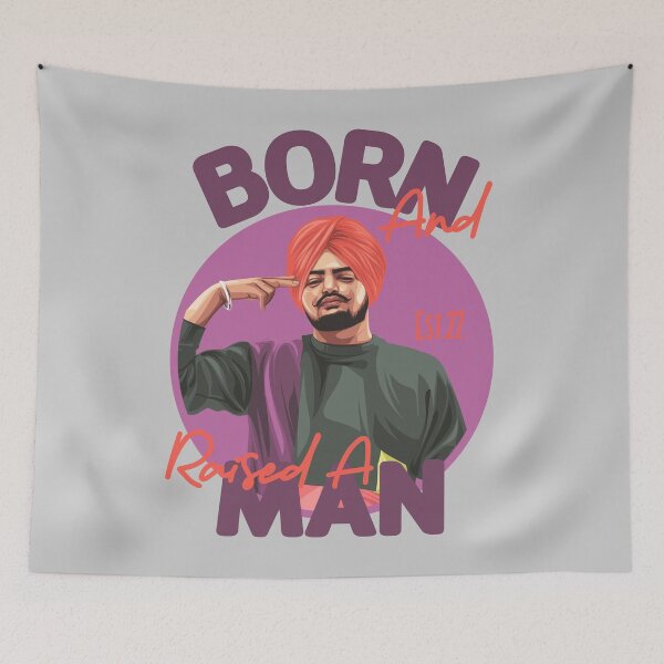 Item preview, BORN AND RAISED A MAN designed and sold by GAADesignz.