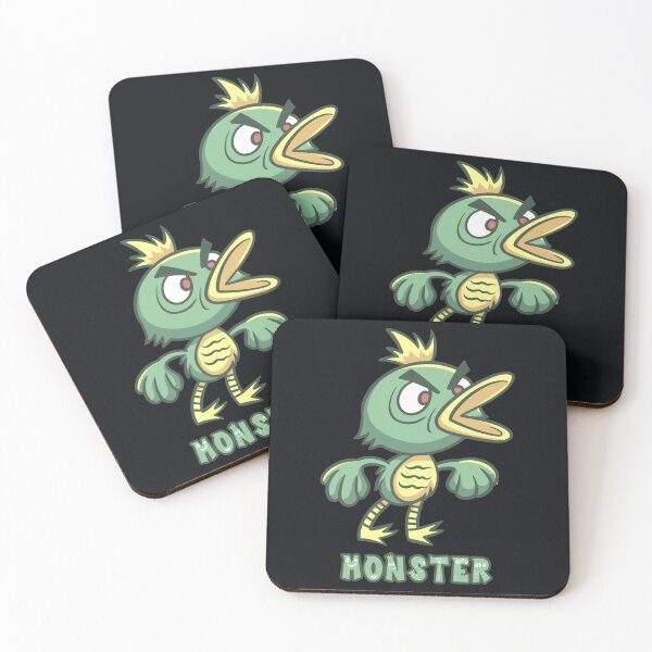 Item preview, Angry Green Duck Monster Text designed and sold by Goba Bali Studio.