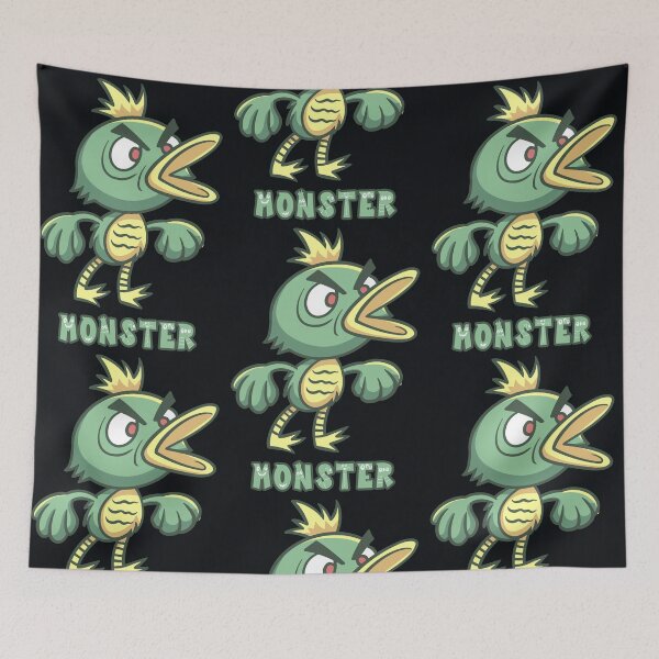 Item preview, Angry Green Duck Monster Text designed and sold by Goba Bali Studio.