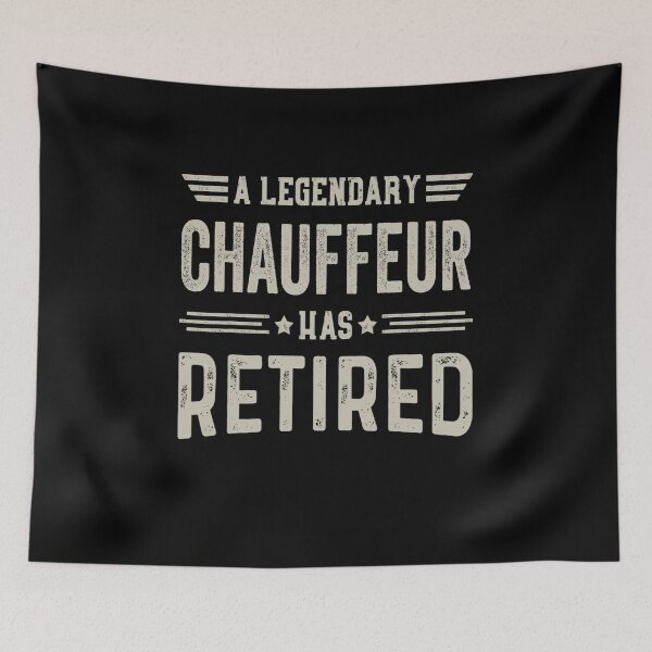 Item preview, The Legendary chauffeur Has Retired T Shirt, chauffeur Retirement Party Gift, Legend, Retiring Birthday Christmas Gift designed and sold by xlnv.